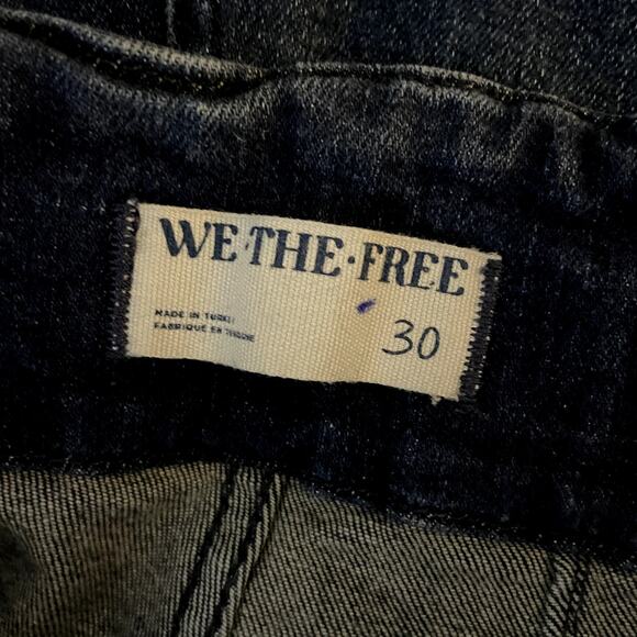 Free People Jayde Flare High Rise Stretch Denim Jeans Blue Size 30 EUC - Picture 7 of 7